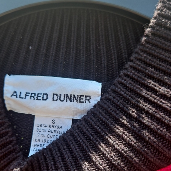 Alfred Dunner Cowl Neck Sweater in Pink and Purple - Picture 2 of 12